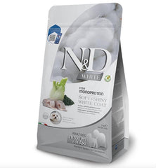 FARMINA N&D WHITE Dog Sea Bass & Norwegian Kelp Med/Maxi 2kg