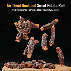 DE TREW Air-Dried Duck & Sweet Potato Rolls Dog Treats  454g