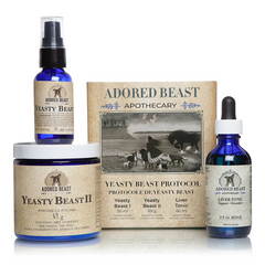 (SHORT DATE) ADORED BEAST - Yeasty Beast Protocol for Dogs - 3 product kit (Best Before May-Nov 2026)