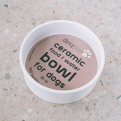 Dexypaws - Ceramic Bowl White 6.3"