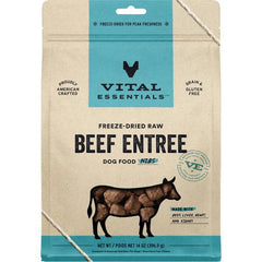 Vital Freeze- Dog Dried Raw Beef Entree Nibs 14OZ