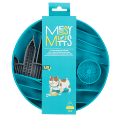 Messy Mutts - Urban City Scene 8" Silicone Therapeutic Lick Bowl-Interactive Feeder