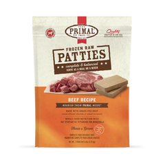Primal Dog Frozen Raw Beef Patties