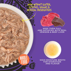 Tiki Cat After Dark Shreds Venison & Beef Liver 3oz
