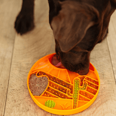 Messy Mutts - Silicone - Desert Scene 8" Silicone Therapeutic Lick Bowl-Interactive Feeder