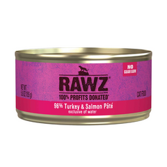 RAWZ Cat 96% Turkey and Salmon Pate 5.5oz