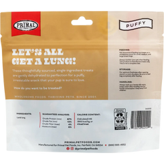 Primal Dog Dehydrated Treats Let's All Get A Lung Lamb