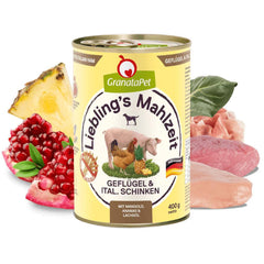 GranataPet Dog Liebling's Mahlzeit Poultry & Italian Ham