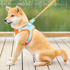 Breathable pet leash vest style