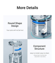 Automatic Circulating Water Fountain U-Shaped Filter
