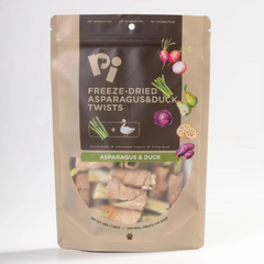 Pi Pet - Freeze-Dried Asparagus & Duck Twists 35g