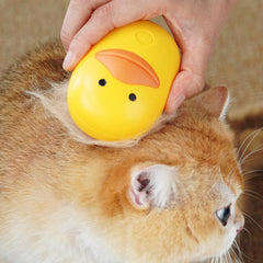 Pet Steam Spray Massage Comb Duck