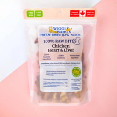 Wiggly Babies - Freeze Dried Asian Breed Chicken Heart & Liver