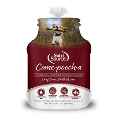 NutriSource Come-Pooch-A Beef Bone Broth Dog Food Topper 12oz